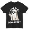 Coffee Lover Ghost Halloween This Is Some Boo Sheet Cotton T Shirt