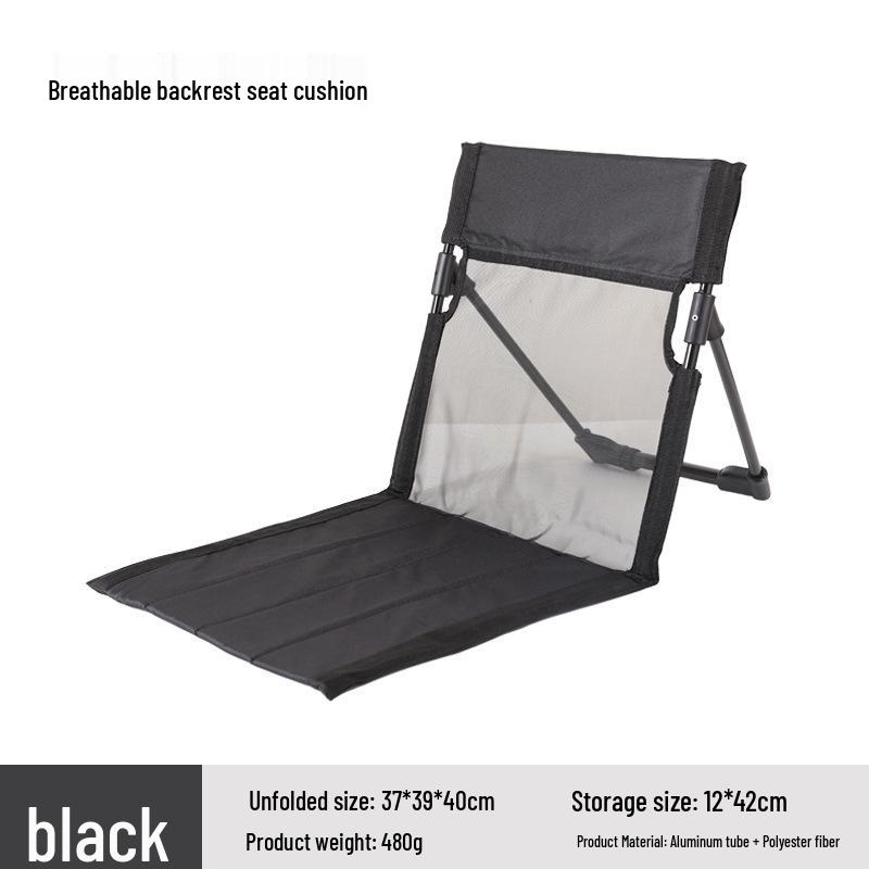 Portable Folding Outdoor Chair with Backrest - Ideal for Camping, Lawn, and Beach
