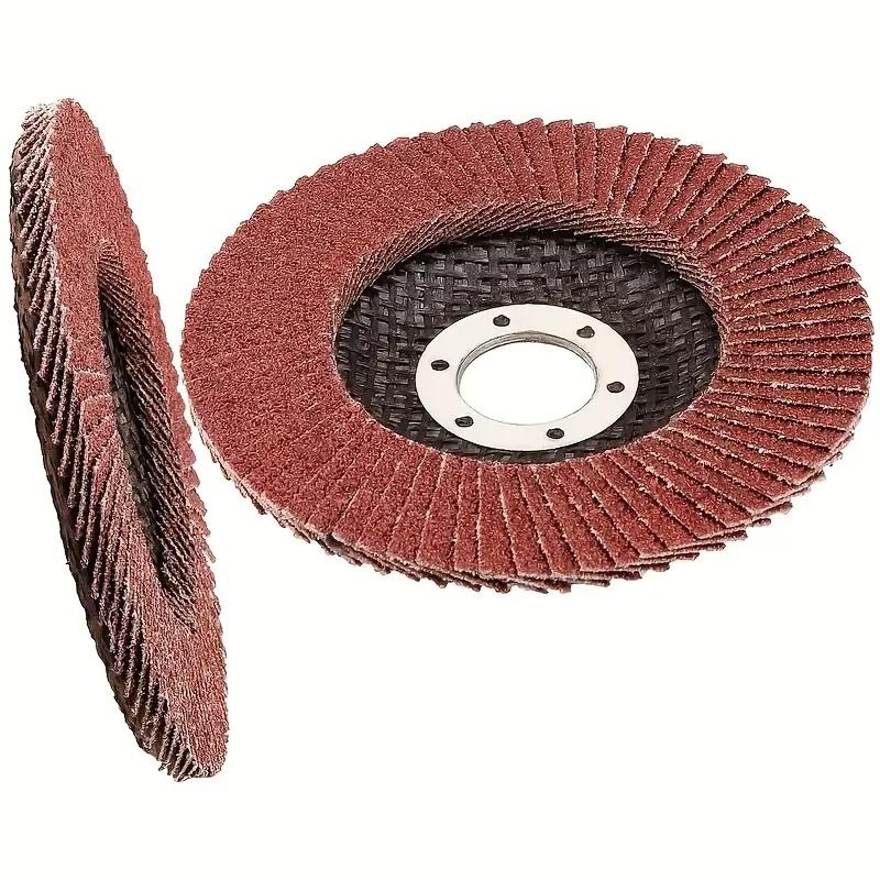 1pc 4.5 Inch Flap Discs 40 60 80 120 Grit Grinding Discs 4 1/2 Assorted Sanding Grinding Wheels,Aluminum Oxide Abrasives,Grind
