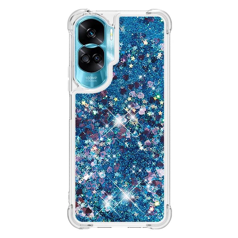For Honor 90 Lite Case Cartoon Painted Pattern Quicksand Liquid Cover For Huawei Honor 90 Lite Honor90 90Lite Phone Case Fundas
