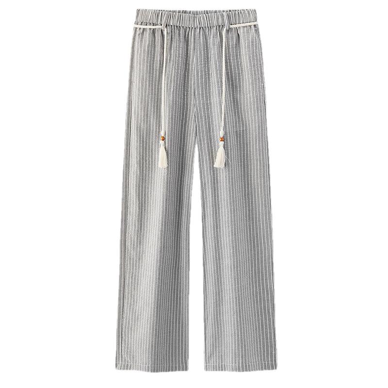 Semir Women s Striped Wide-Leg Casual Pants L