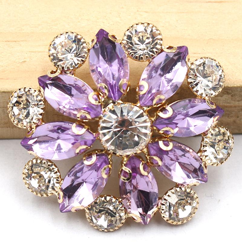 LKERAN5PCS37 * 37MM Circular Diamond Inlaid Acrylic Horse Eye Used For Clothing Buttons, Bow Hair Accessories, Jewelry Accessor
