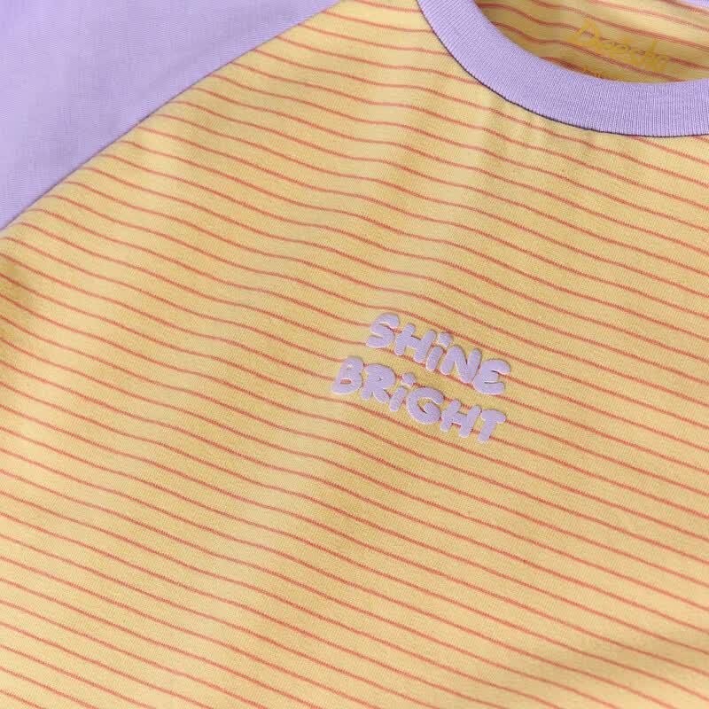 Desa Girls' Stylish Color-Block Raglan T-Shirt