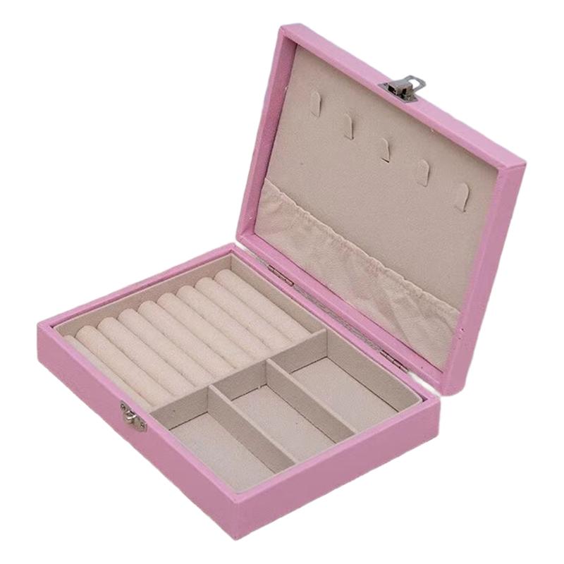 A95I-Jewelry Organizer Box- Portable Storage Case(2Pcs) For Necklaces, Earrings Rings& Accessories