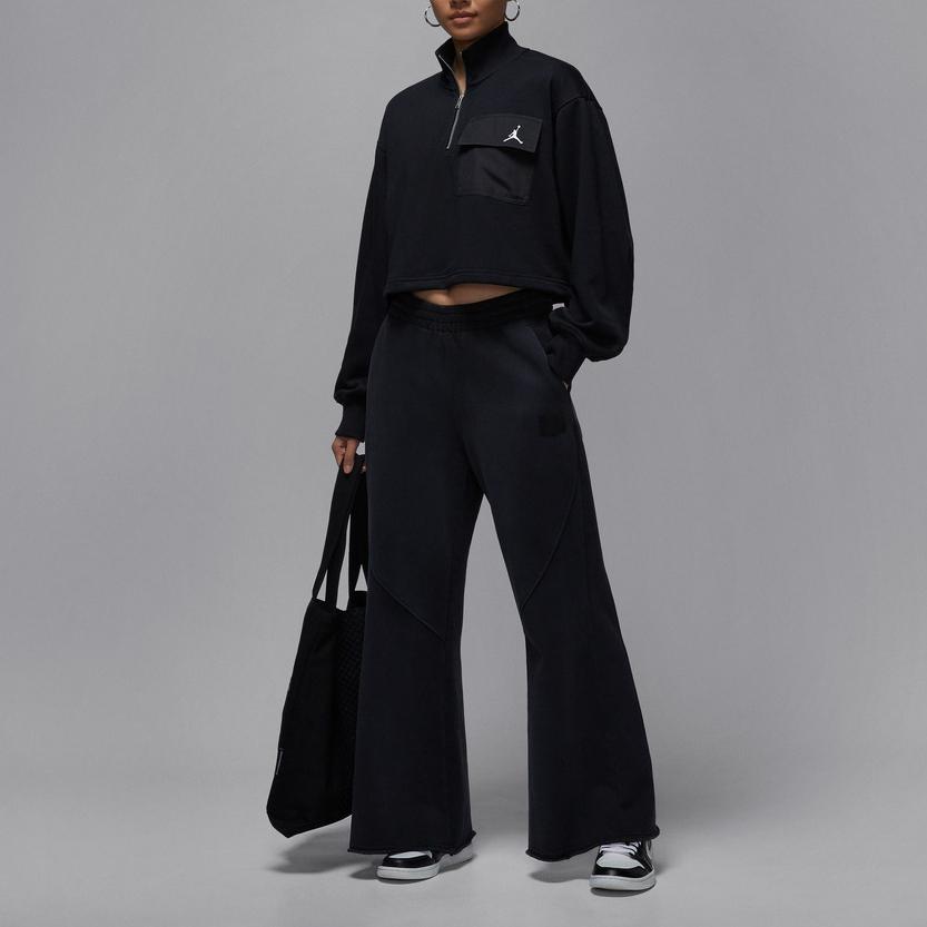 Jordan Stand Collar Drop Shoulder Long Sleeve Sweatshirt Women Sweatshirt IF1070-010