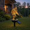 Outdoor Solar Sculpture Lamp Dragon Gorilla Garden Statue Light Gothic Medieval Resin Lantern Sculpture Decoration Fantasy Decor for Yard