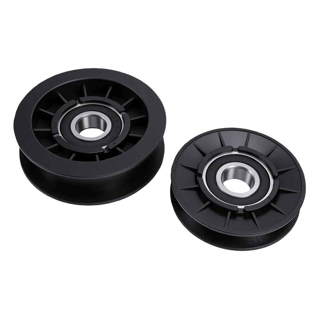 V Idler Pulley Flat Idler Pulley Kit GX20286 GX20287 Replacement for D140 D130 D100 LA100 LA105 LA110 LA115 Mower Decks