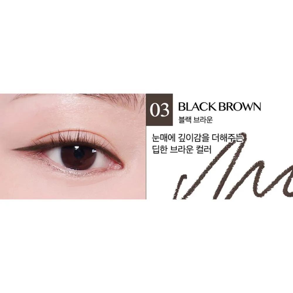 Clio Sharp Simple Pencil Liner No. 3 Black Brown x3