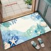 Ocean Watercolor Pattern Mat Living Room Decoration Home Sofa Non-Slip Carpet Study Bedroom Tatami Children'S Soft Floor Mat