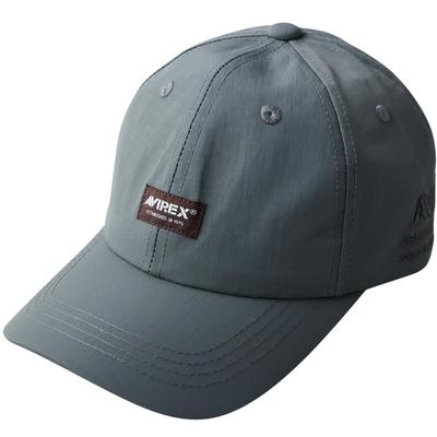 Original Ripstop Military Low Cap Baseball Cap Hat Nylon Cap Cotton Cap Polo Cap Full Cap RIPSTOP Charcoal M [AVIREX] Men's 6-Panel