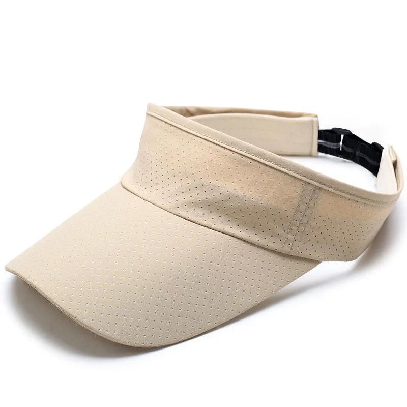 Verstellbare Tennis Kappen Herren Damen Sport Stirnband Klassische Sonnensport Visier Mütze Laufkappen Tennis Strandhut Outdoor Sportmütze