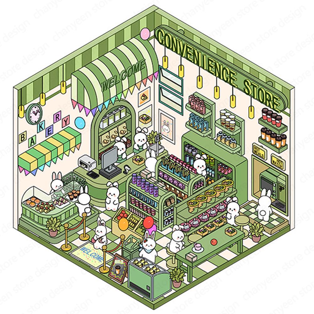 

3D Ландшафтные Наклейки Мультяшная Миниатюрная Сцена Визуальное Наслоение Трехмерные Наклейки Рождественский Подарок для Детей