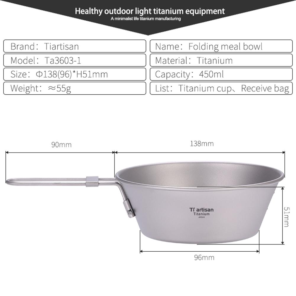 Camping Bowls Pot 300ml With Spout 450ml With Spout