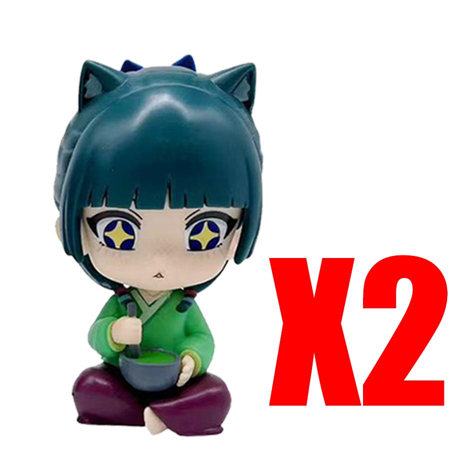 New The Apothecary Diaries Maomao Jinshi Mini Figure Anime Periphery Kawaii Sitting Toys Desktop Car Ornaments Model Gifts