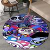 1PC Digital Circus Adventure Round Rug, Non-slip Chair Mat, Home Decor, Circle Carpet Perfect for Office, Bedroom, Living Room,Christmas gift