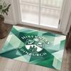 Hibernian FC Design Kristall Samt Teppich Gemütlich Nicht?Rutschfester Teppich mit Aufdruck für Schlafzimmer Wohnzimmer Eingang