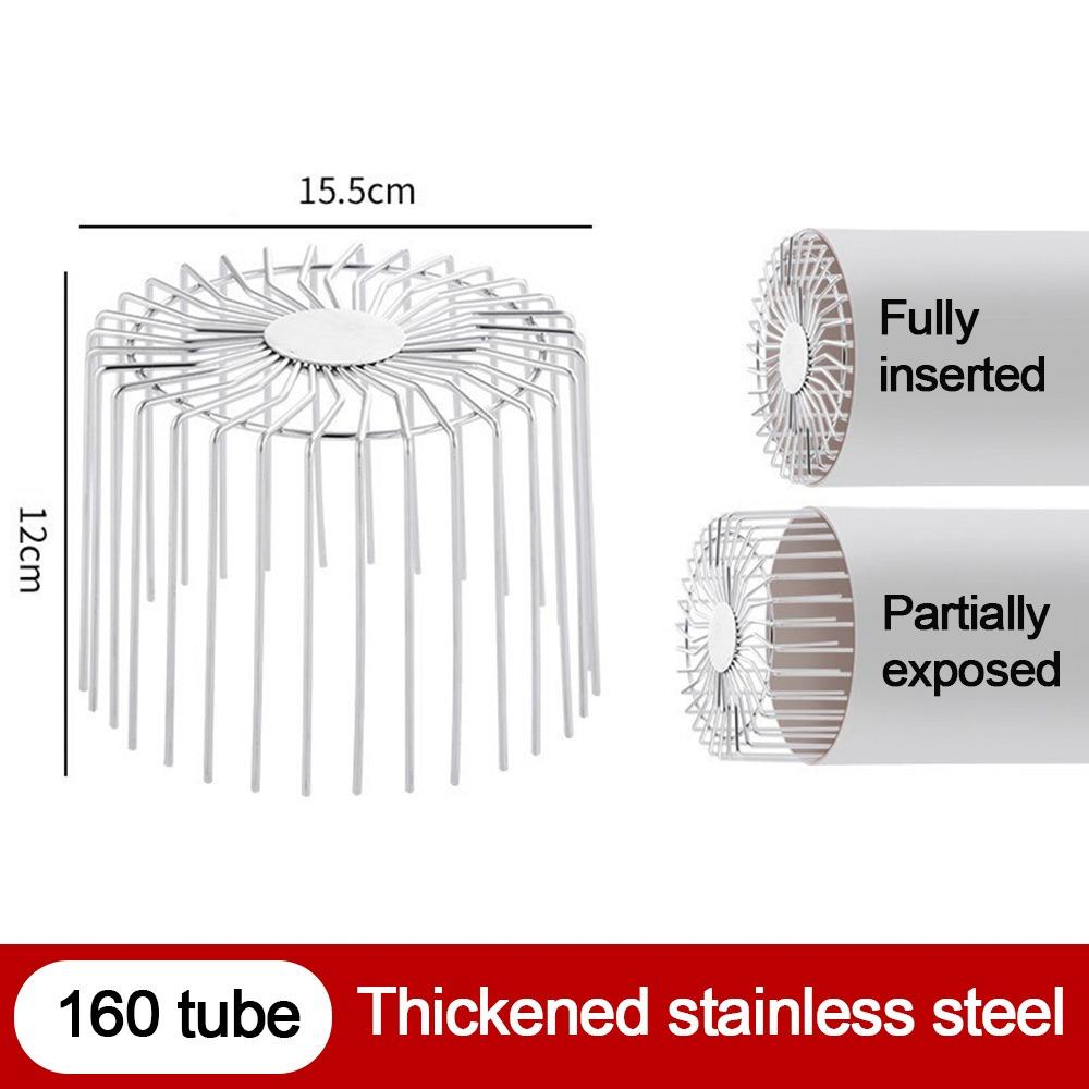 Leaf Debris Trap Roof Floor Drain Stainless Steel Rain Pipe Cap  Drainage Plumbing Fitting