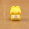 Collection Of 4 Funny Cartoon Animal Figurines With Emotional Signs For Enhancing Kids Room And Office Desktop Decors