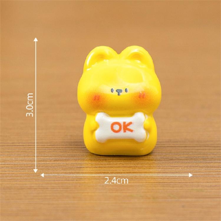 Collection Of 4 Funny Cartoon Animal Figurines With Emotional Signs For Enhancing Kids Room And Office Desktop Decors