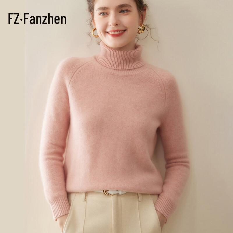 FanZhen Women's Winter Cashmere Turtleneck Sweater