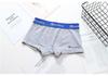 Women's Pure Cotton Breathable Antibacterial Triangle Briefs with Wide Waistband, Boyshorts, and Trendy Letter Design.