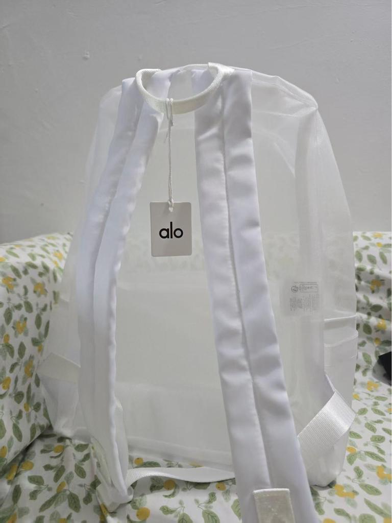 Alo Summer Průhledný batoh se dvěma ramenními popruhy z nylonové síťoviny - Trendy unisex cestovní taška, japonský a korejský styl.
