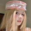 Bow Lace Navy Hat Harajuku Berets Japanese Sailor Caps  Women