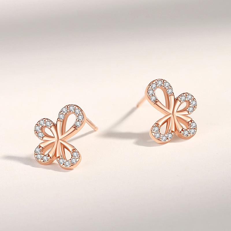 

Танциз стерлингового серебра 925 пробы циркон серьги серьги-капли для женщин подарки на свадьбу розового золота