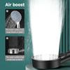 Black 5 Modes Shower Head Adjustable High Pressure Water Saving Shower Head Water Massage Shower Head Bathroom Accessories