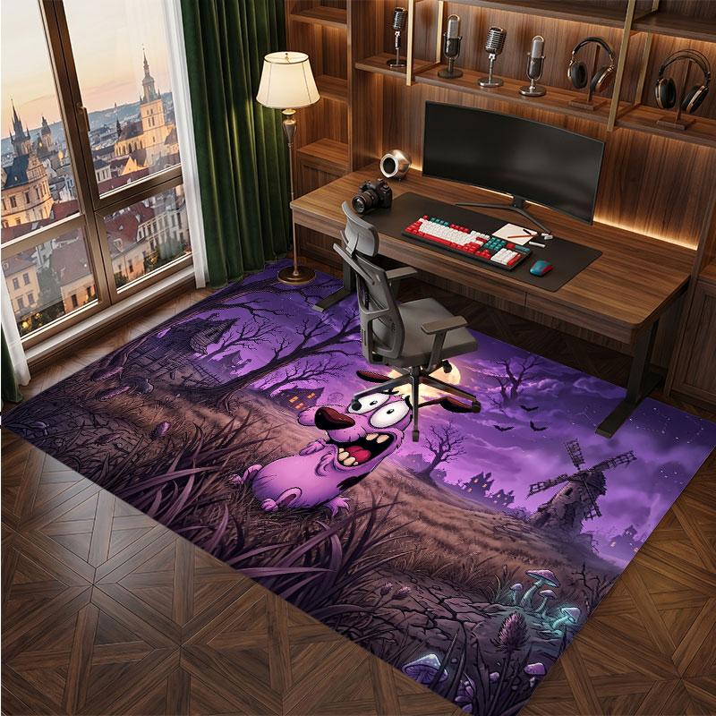 Courage the Cowardly Dog Rug Soft Thick Non Slip Floor Carpet for Bedroom Living Room Home Decor