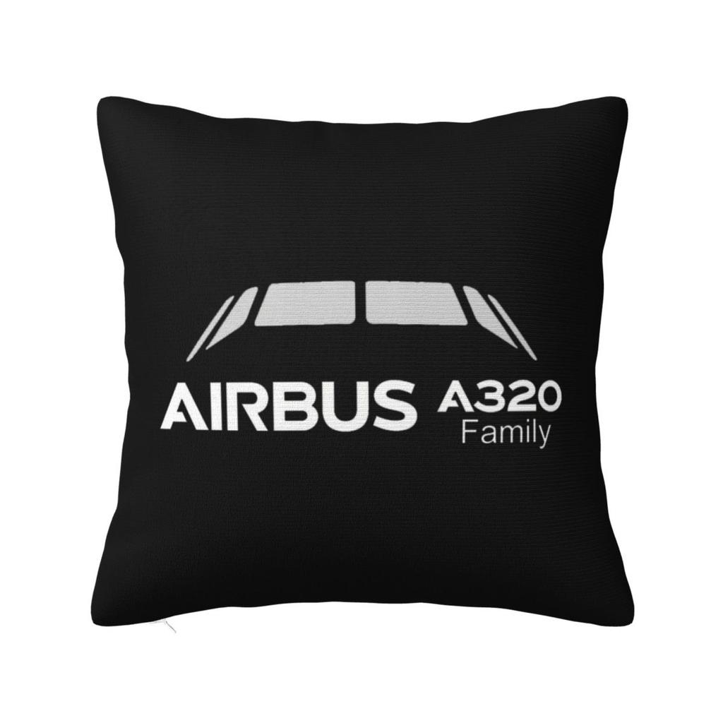 A320 Family Square Pillowcase Cushion Cover Pillow Case Throw Pillow Cover for Home Sofa Living Room