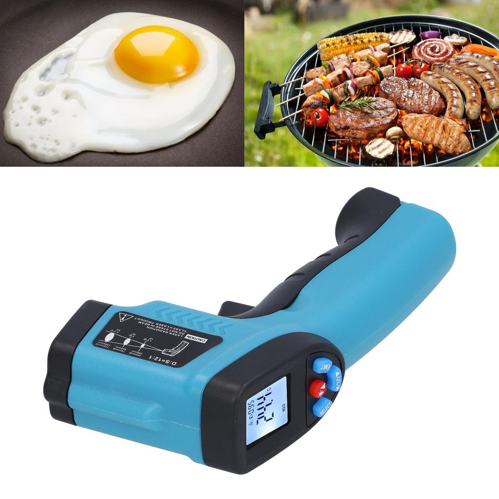 550 Infrared Thermometer Handheld Temperature Tester Digital NonContact Thermometer(Orange Yellow )