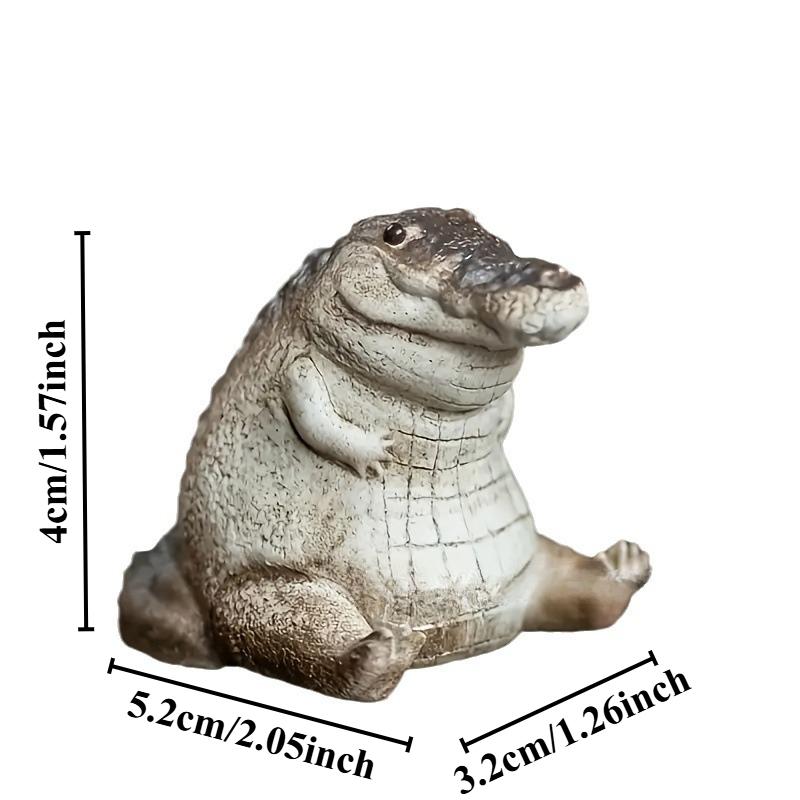 Mini théière en crocodile pour salon, ornements faits à la main, convient à la cérémonie du thé, jeu de thé, table de salon, maison, boutique, 1 pièce