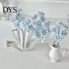 Decorative Fake Flowers Simulated Snow Lotus Artificial Flower Realistic Faux Silk Bouquet with 6 Indoor Full Blooms for Vase Floral Arrangement