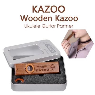 Armonica in legno Kazoo Ukulele per chitarra partner in legno con scatola per amanti della musica