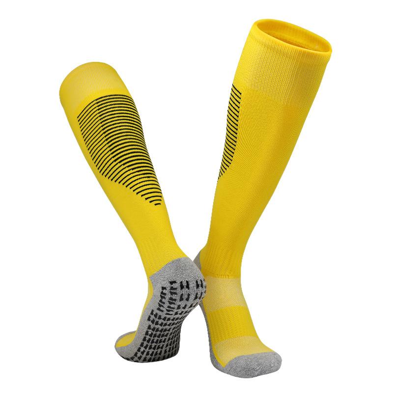 Long Tube Professional Football Socks Men'S Thickened Towel Bottom Point Rubber Socks Sweat-Absorbing And Breathable High Tube Training Non-Slip Socks