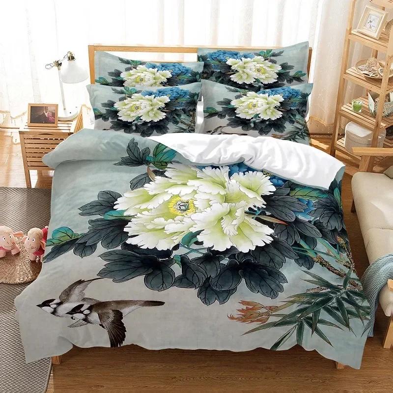 3D Printed Flowers Sunflower Bedding Set Single Twin Double Queen King Cal King Size Bed Linen Set