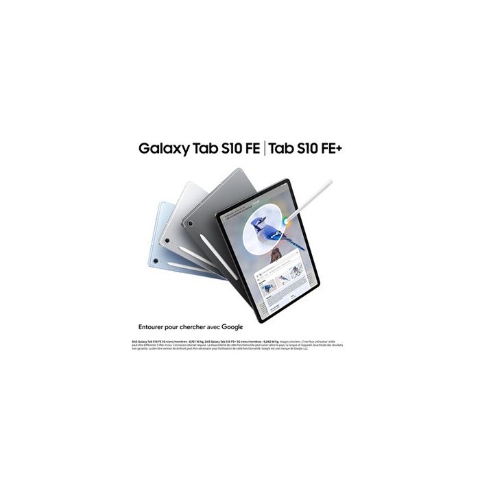 Galaxy - tab s10fe - 10.9 - 8go 128go - gris anthracite