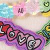 DIY Cartoon Badge Embroidery Patch with English Letters