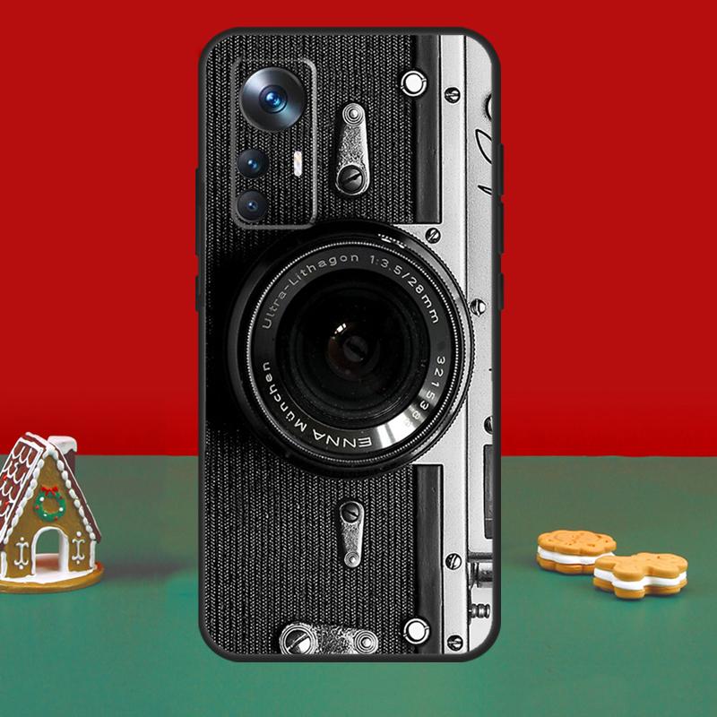 Retro Camera Vintage Case For POCO X6 Pro X5 X3 M6 M5s F3 F5 Xiaomi 14 13 Ultra 12 Lite 11T 12T 13T Pro Cover