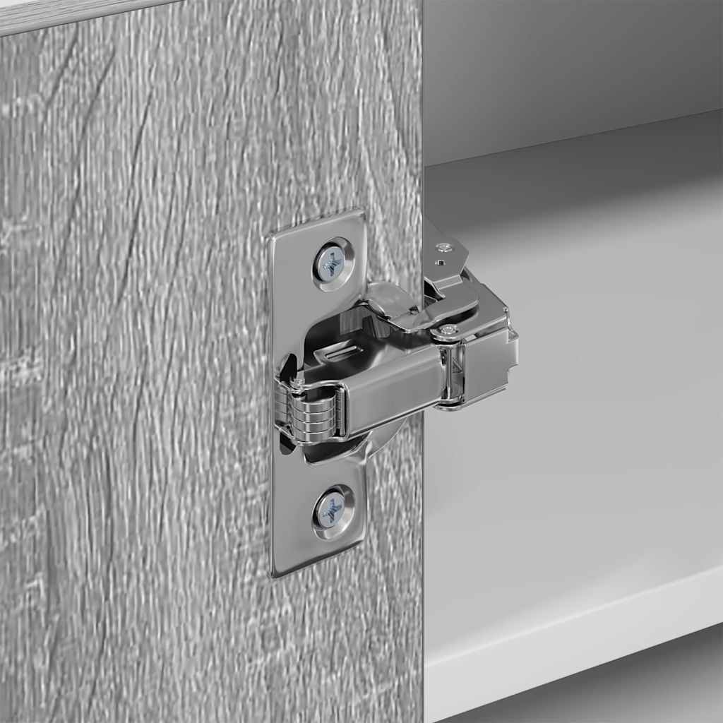 Hanging Cabinet Grey Sonoma and White 57 X 57 X 40 Cm Particleboard