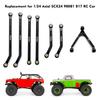 RC Car High Clearance Chassis Links Sets Aluminum Alloy Rod Replacement for 1/24 Axial SCX24 90081 B17 RC Car