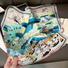 New 100% Natural Real Silk Scarf Women Bandana Square Scarves Wrap Kerchief Mulberry Fashion Luxury High Quality Hijab For Lady