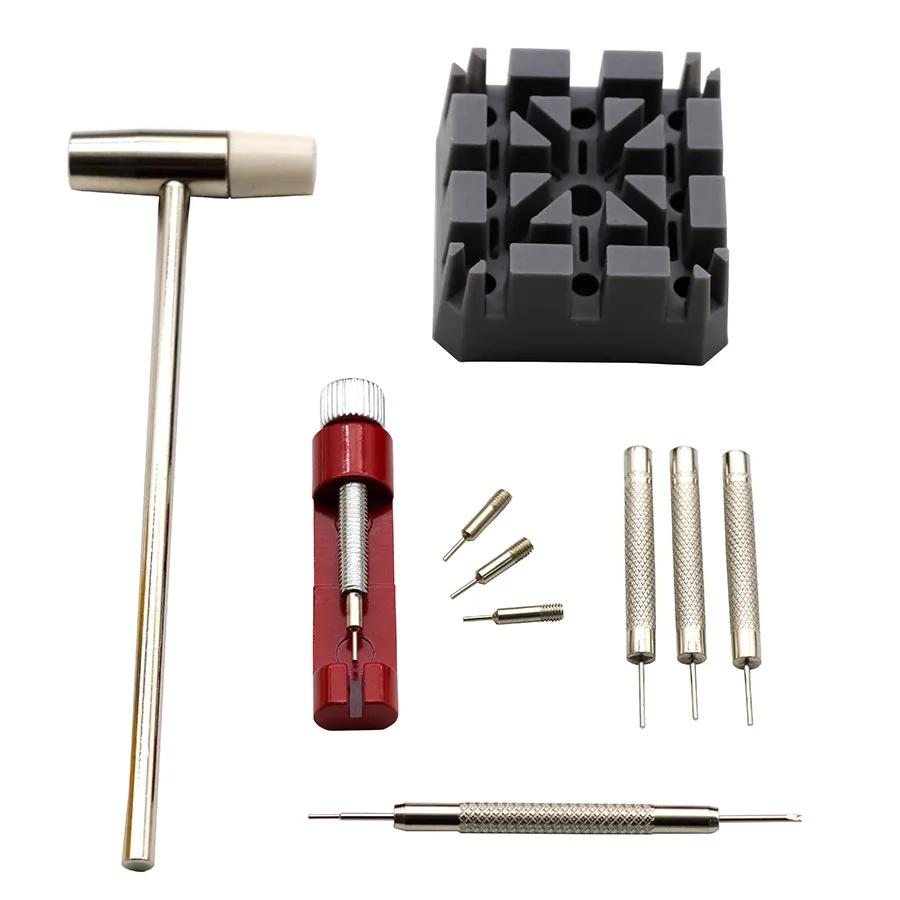 Watch Repair Tool Set Watch Link Band Slit Strap Bracelet Chain Pin Remover Adjuster Tool Kit for Professional Watchmak Tools