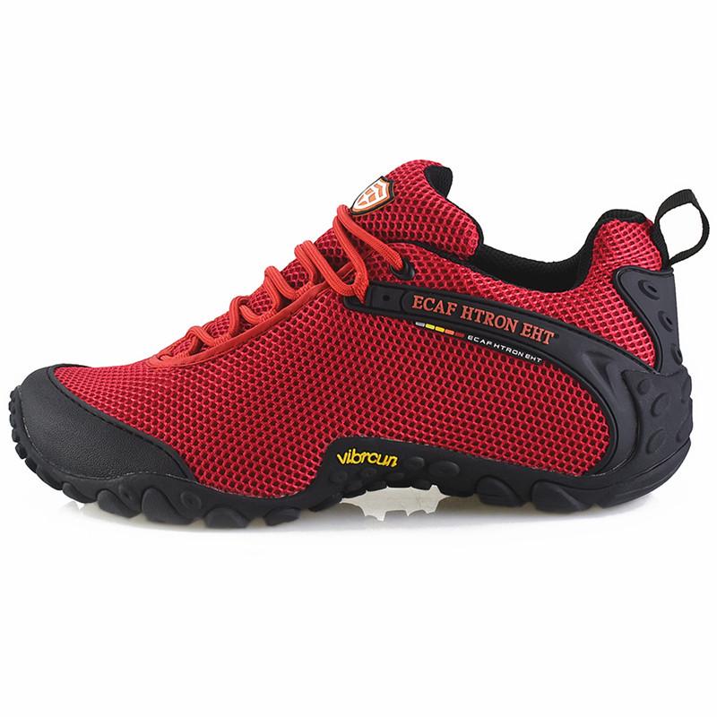 Lesifeisi Unisex Breathable Mesh Hiking Shoes - Anti-Slip, Wear-Resistant for Spring, Summer, and Autumn