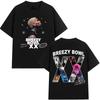 Chris Brown Breezy Bowl XX 2025 Tour Konzert Merch T-Shirt Herren Damen Mode Hip Hop T-Shirt Lässige Oversized T-Shirts