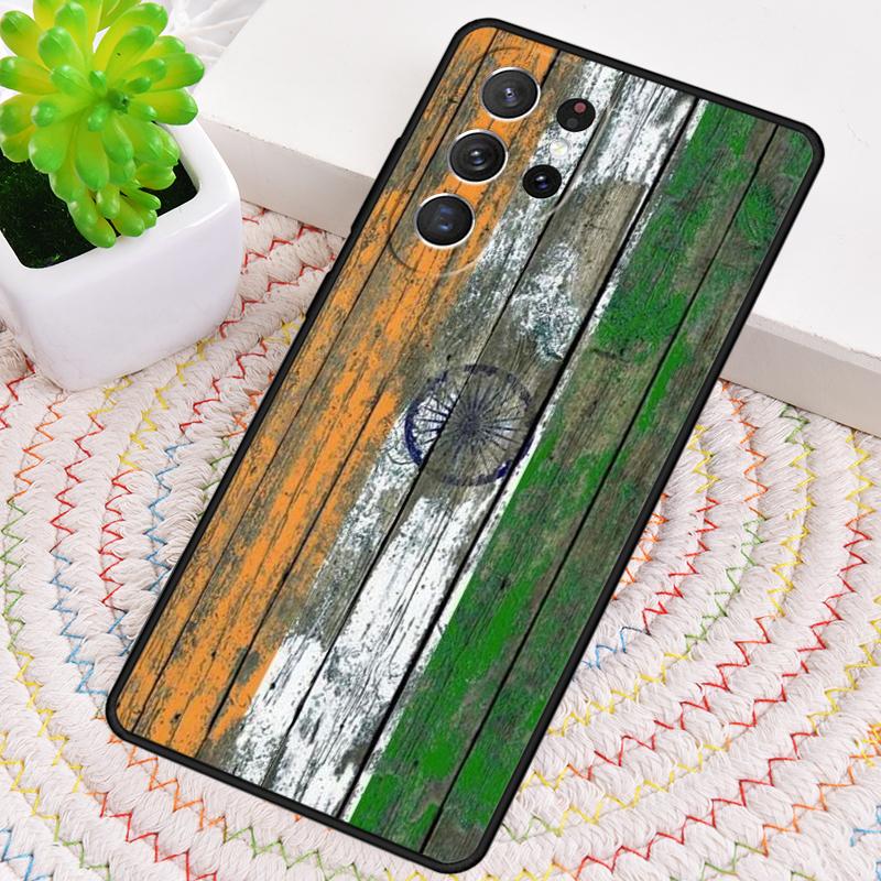 India Indian Flag Silicone Phone Case For Samsung Galaxy Note 10 Pro S26 S25 S24 S23 S22 S21 Plus S25Ultra Capa Cover