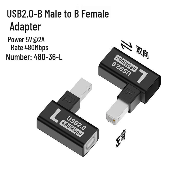 Type-C To Square USB Adapter for Electric Piano Printer Interface & MIDI Connection