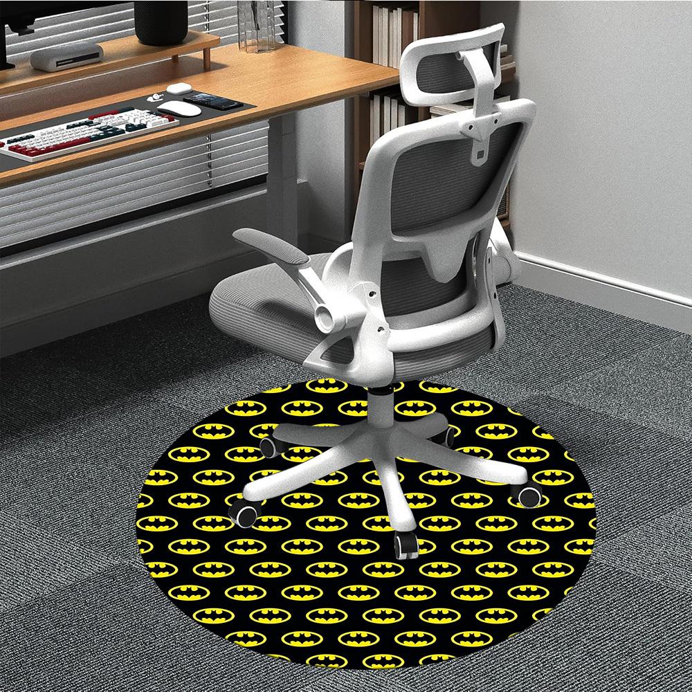 

1pc Batman Office Round Area Rug, Under Office Chairs Bedroom Living Room Home Decor, Room Deco, Available in Various Sizes 80cm