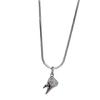 Smiling Face Teeth Neckchain Trendy Snake Bone Necklace Silver Retro Accesssory